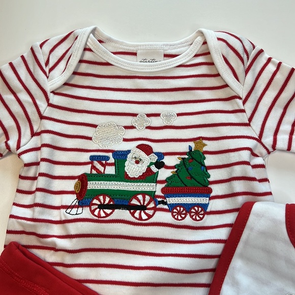 Starting Out 4PC Christmas Set, Santa Claus Train, Red, White, & Green, NWT!! - Picture 3 of 7